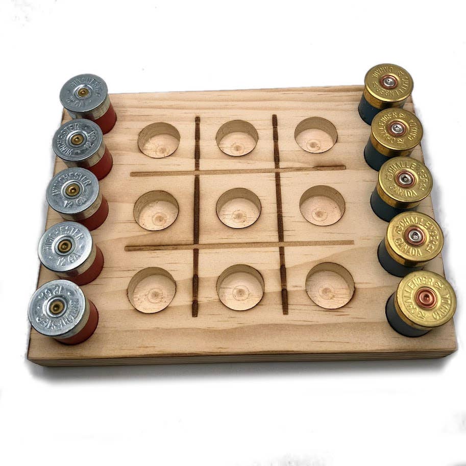 Shotgun Shell Tic Tac Toe Game, Man Cave, Bar Game