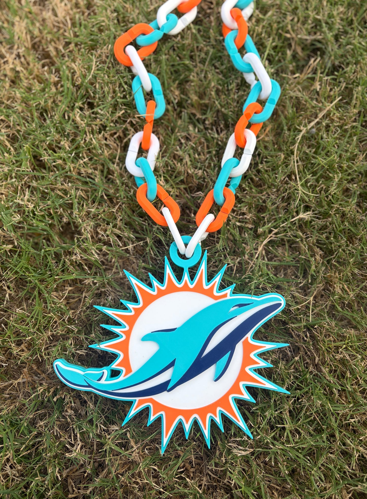 Dolphins Logo Necklace