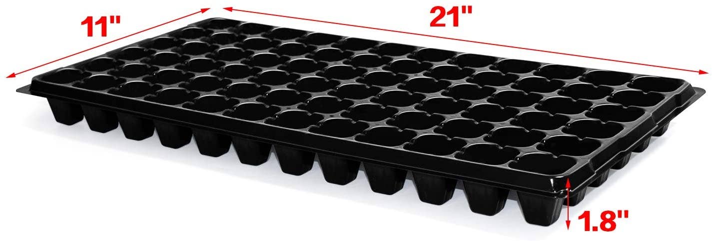10-200 Pack 72 Cell Seedling Trays with Drain Holes