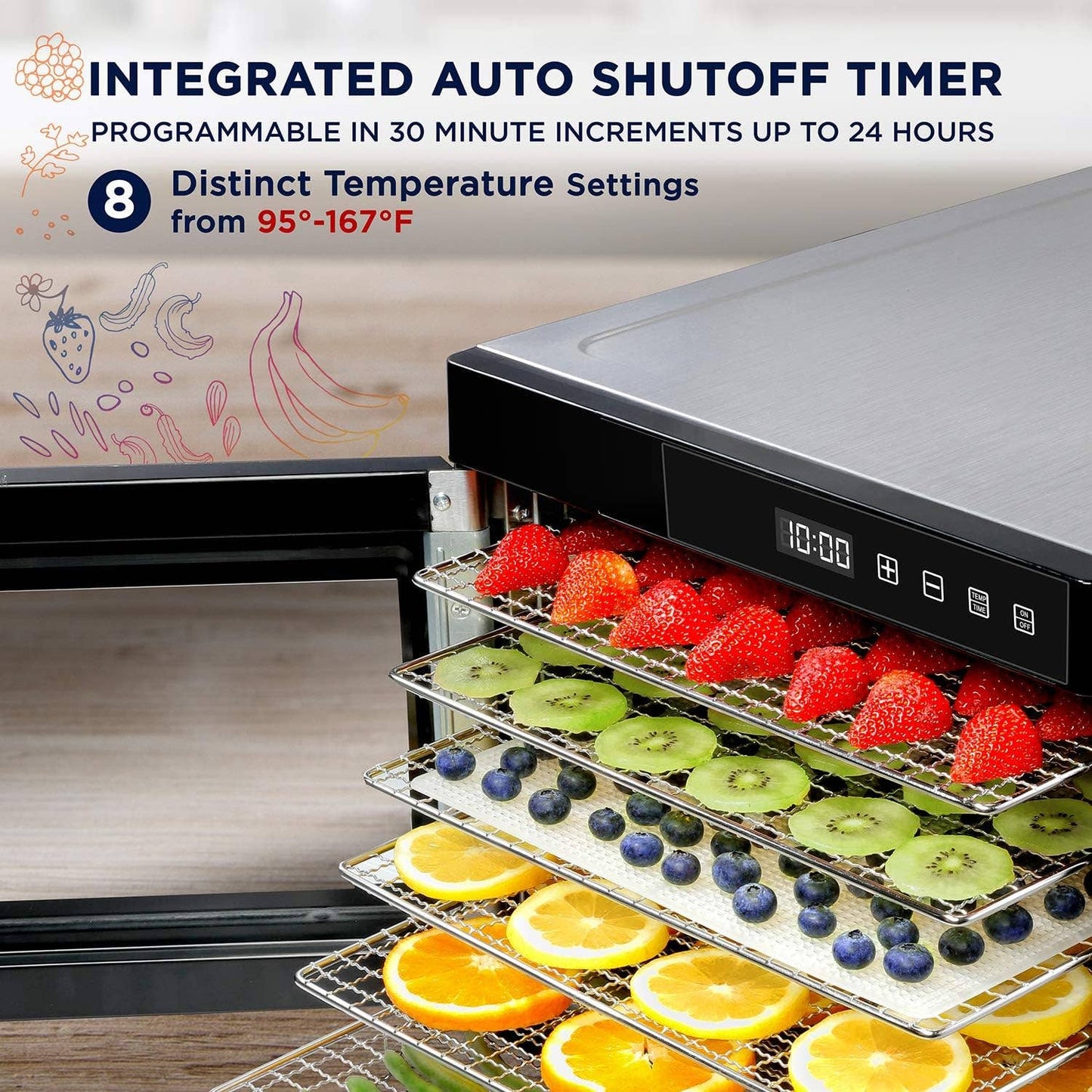 Stainless Steel Food Dehydrator