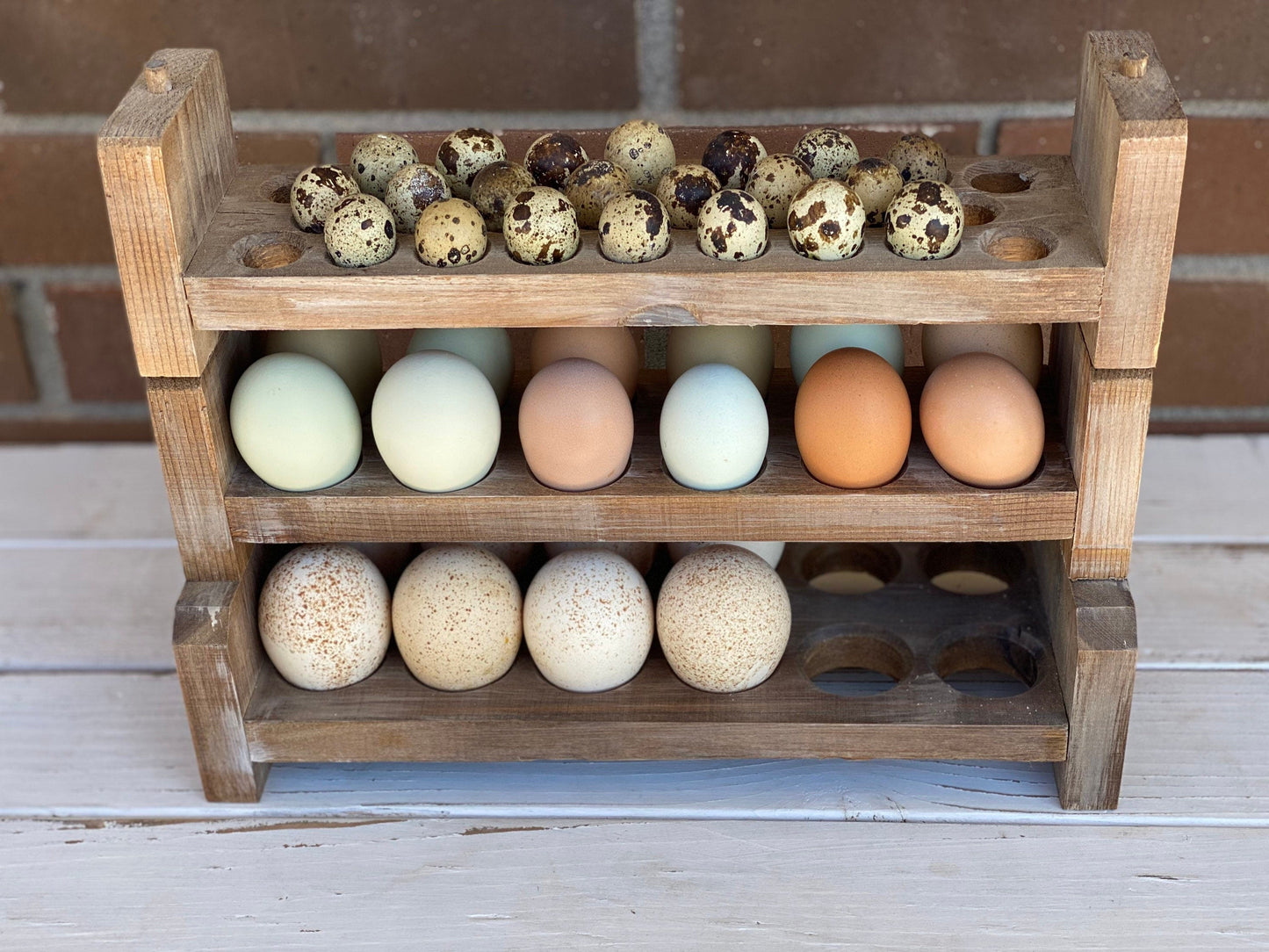 Stackable Wooden Egg Holder | Egg Storage | Quail Egg Holder | Duck Egg Holder | Stackable Egg Holder | Egg Counter Storage | Egg Rack |