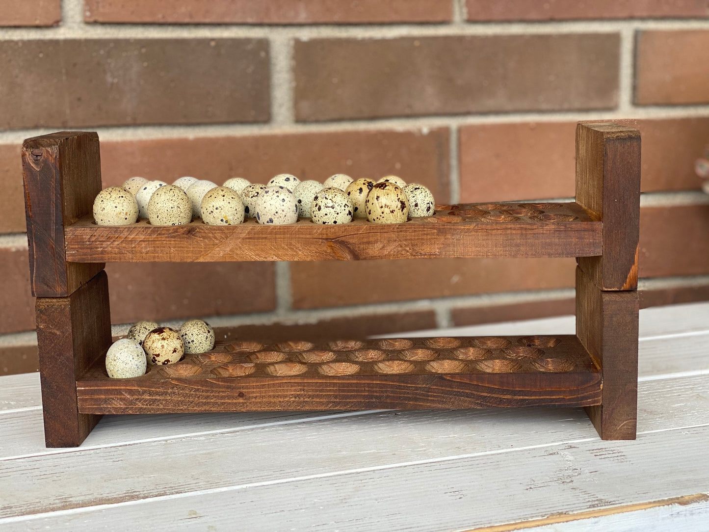 Quail Egg Holder | Wood Quail Egg Holder | Wooden Egg Holder | Egg Counter Storage | Egg Rack | Quail Egg | Fresh Egg Holder