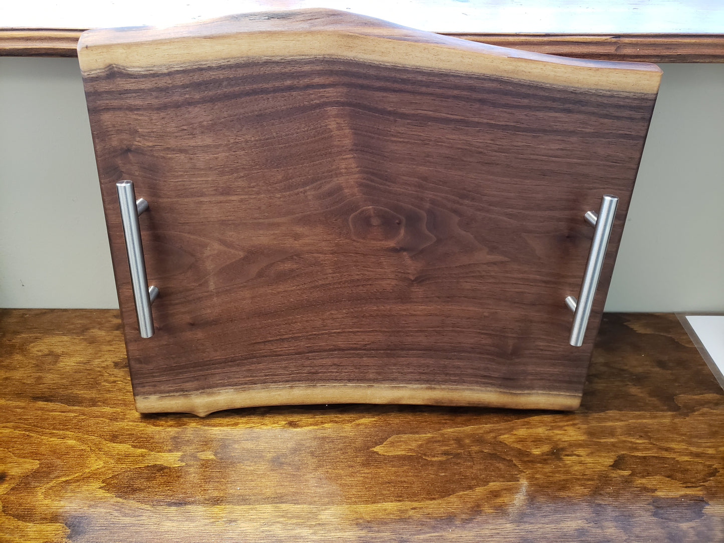 Live Edge Walnut Serving Tray Handmade