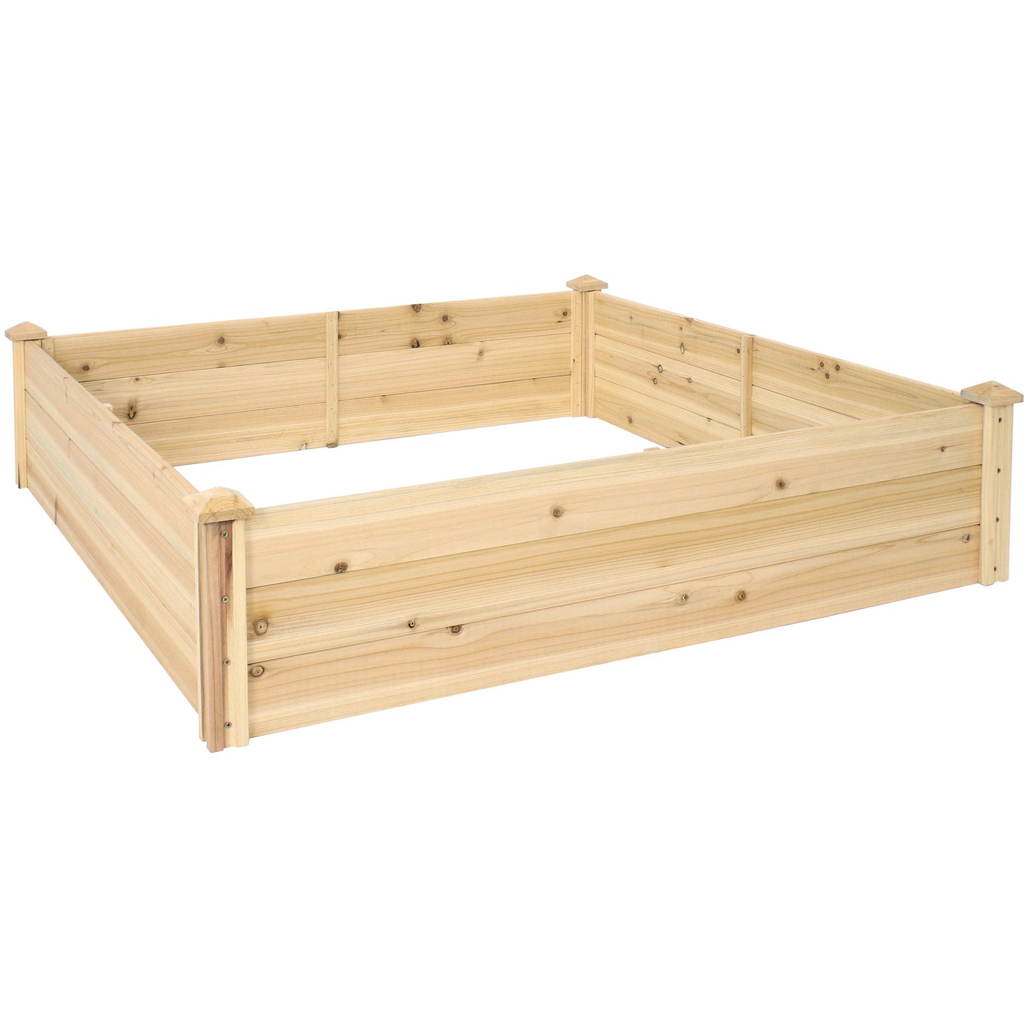 Wood Raised Garden Bed - 48-Inch Square