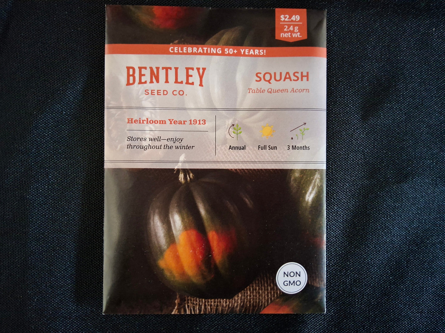 Squash, Acorn Table Queen Seed Packets - 45
