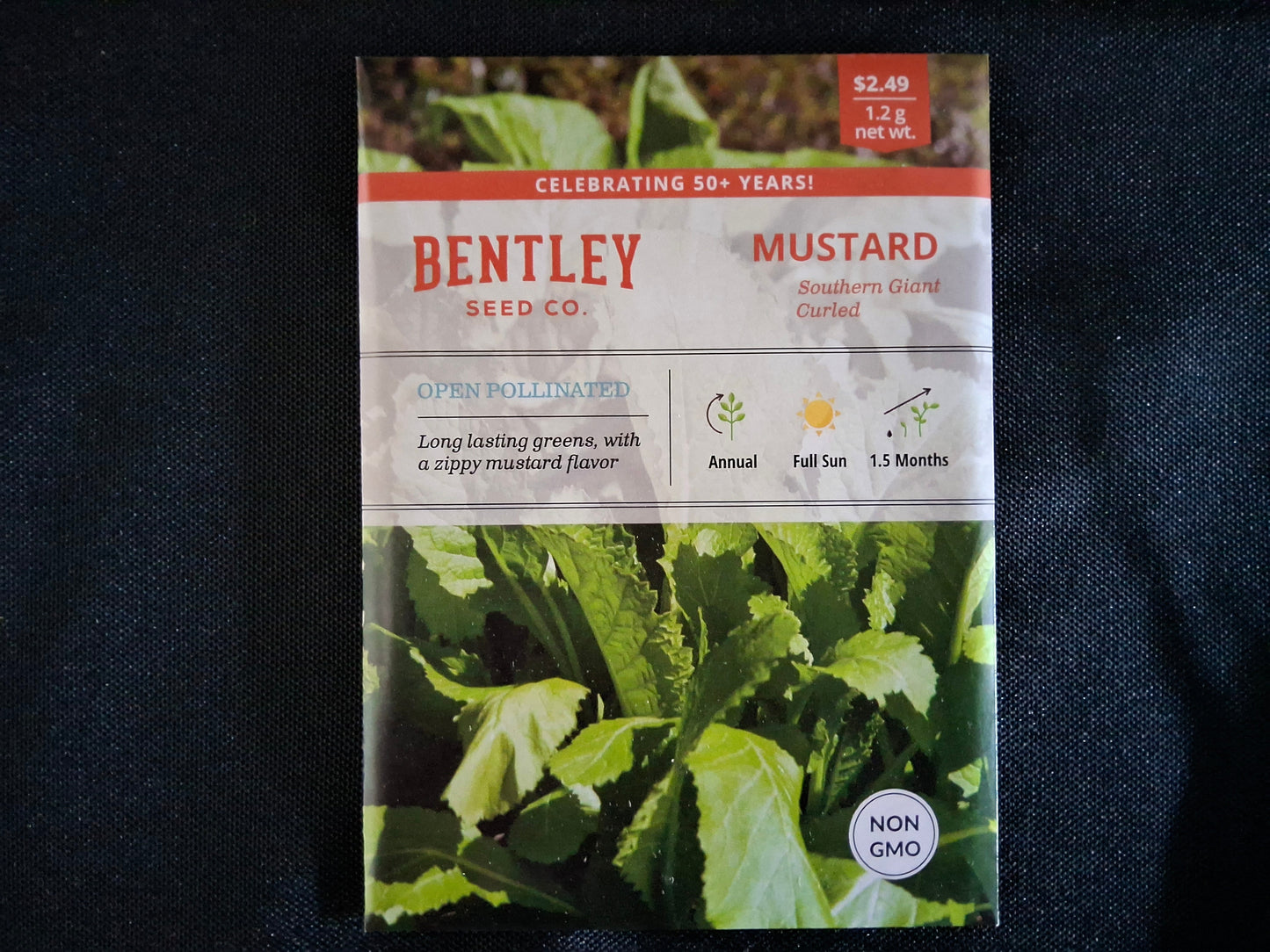 Mustard, Southern Giant Curled India Seed Packets - 30