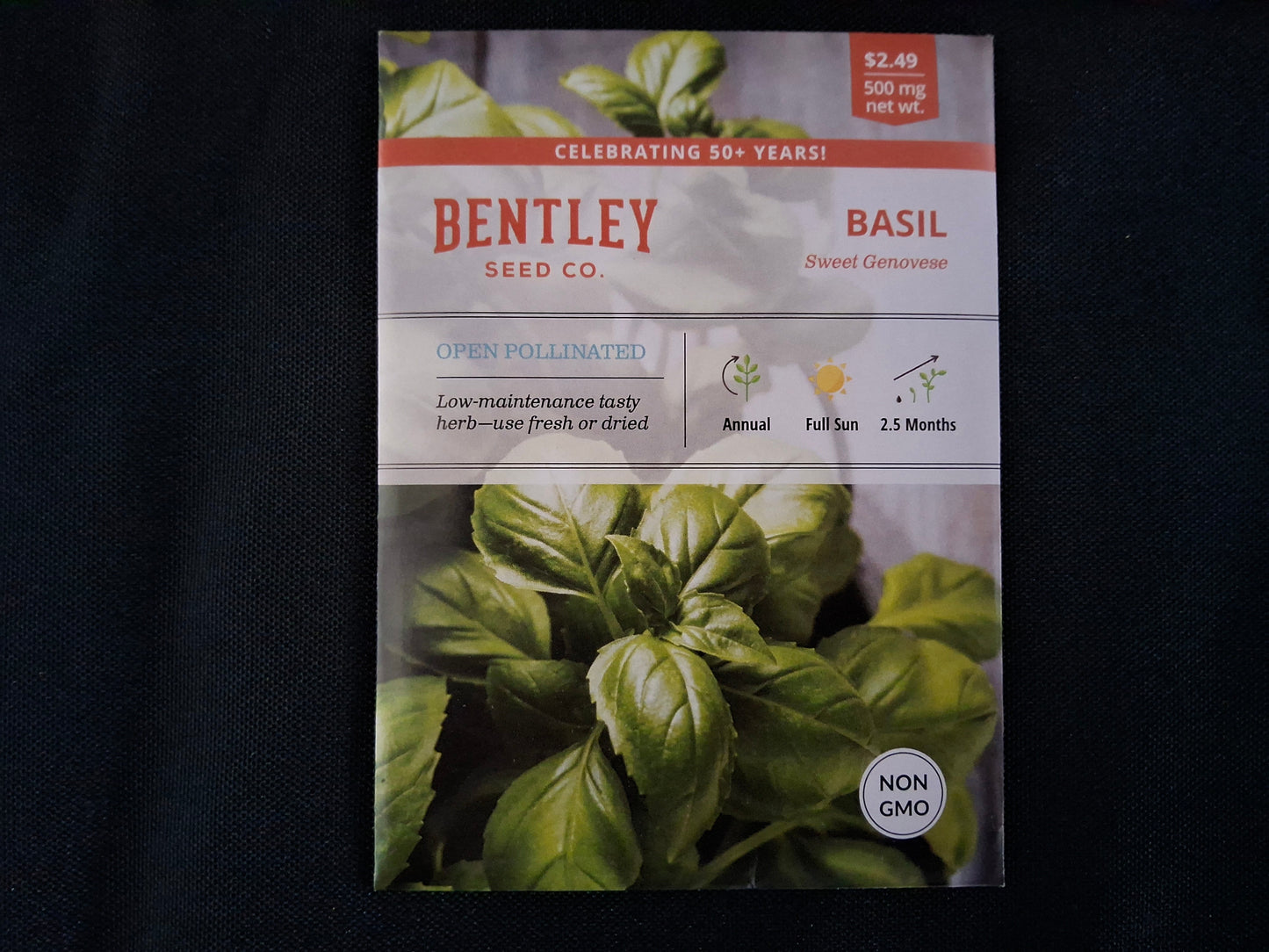 Basil, Genovese Sweet Seed Packets - 3