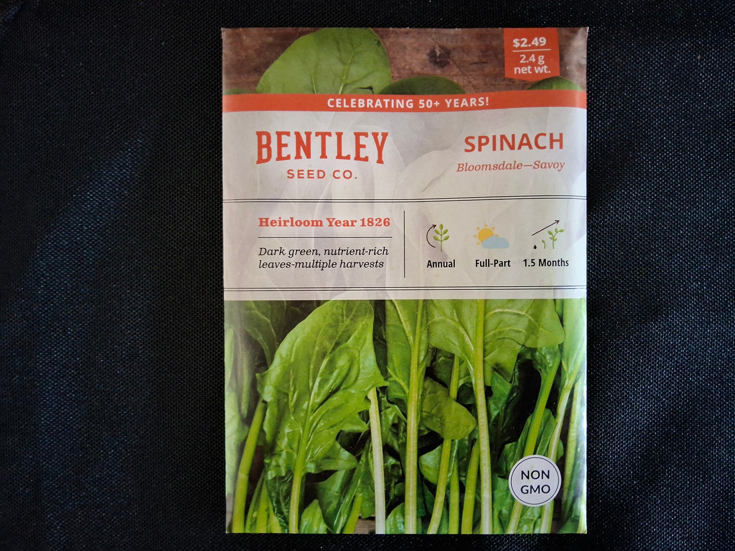 Spinach, Bloomsdale-Savoy Seed Packets - 44