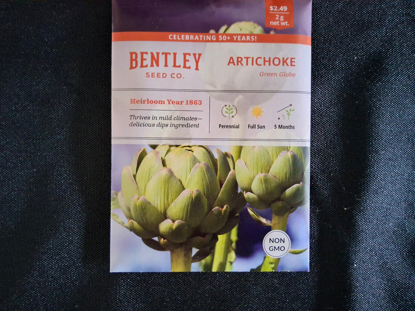 Artichoke, Green Globe Seed Packets - 1134