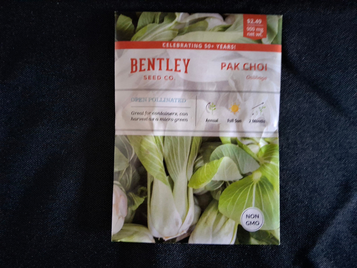 Cabbage, Pak Choi Seed Packets - 892