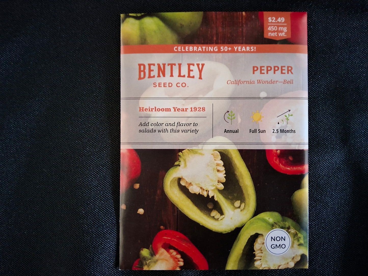 Pepper, California Wonder Seed Packets - 37