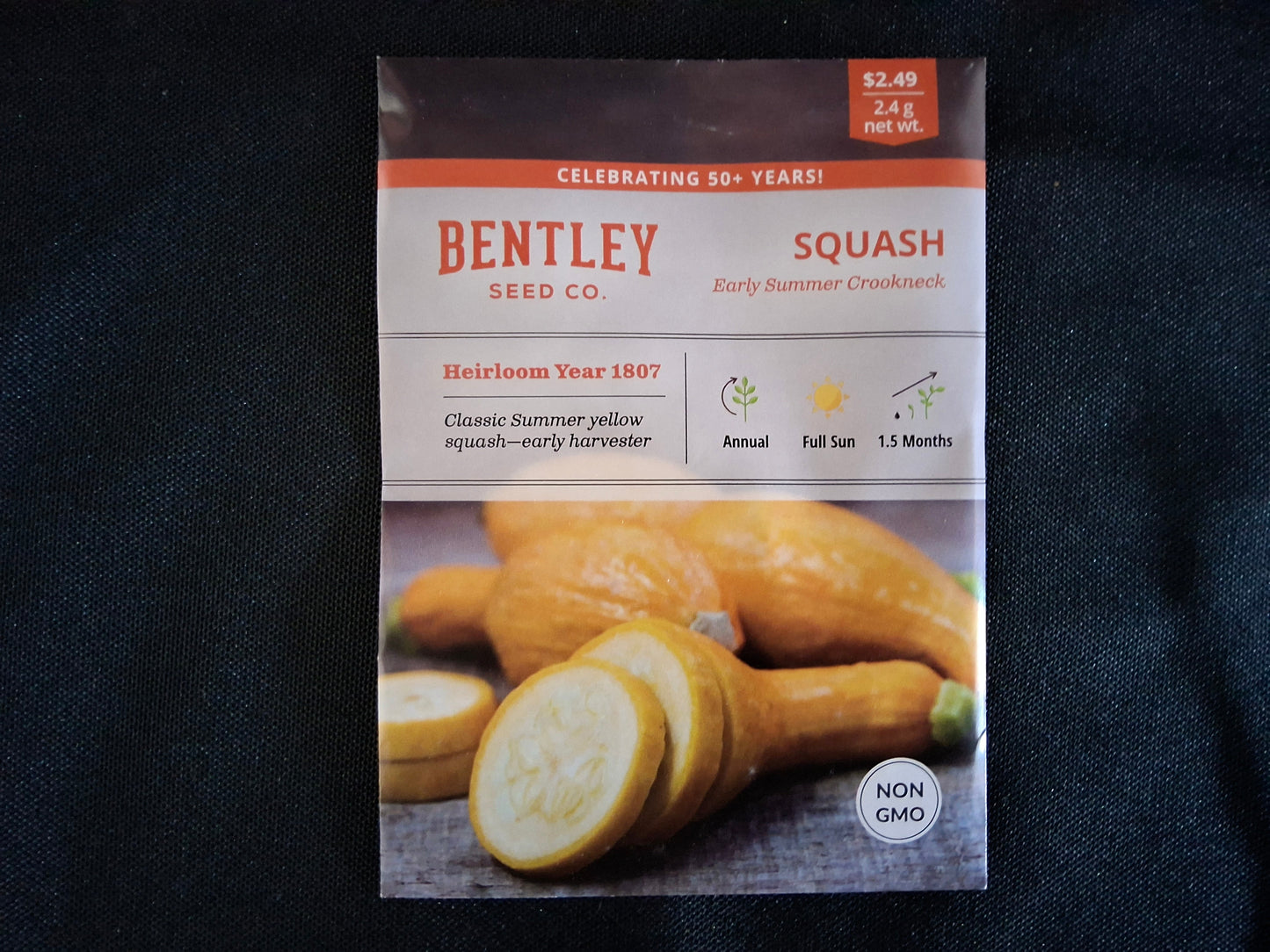 Squash, Yellow Crookneck Seed Packets - 48