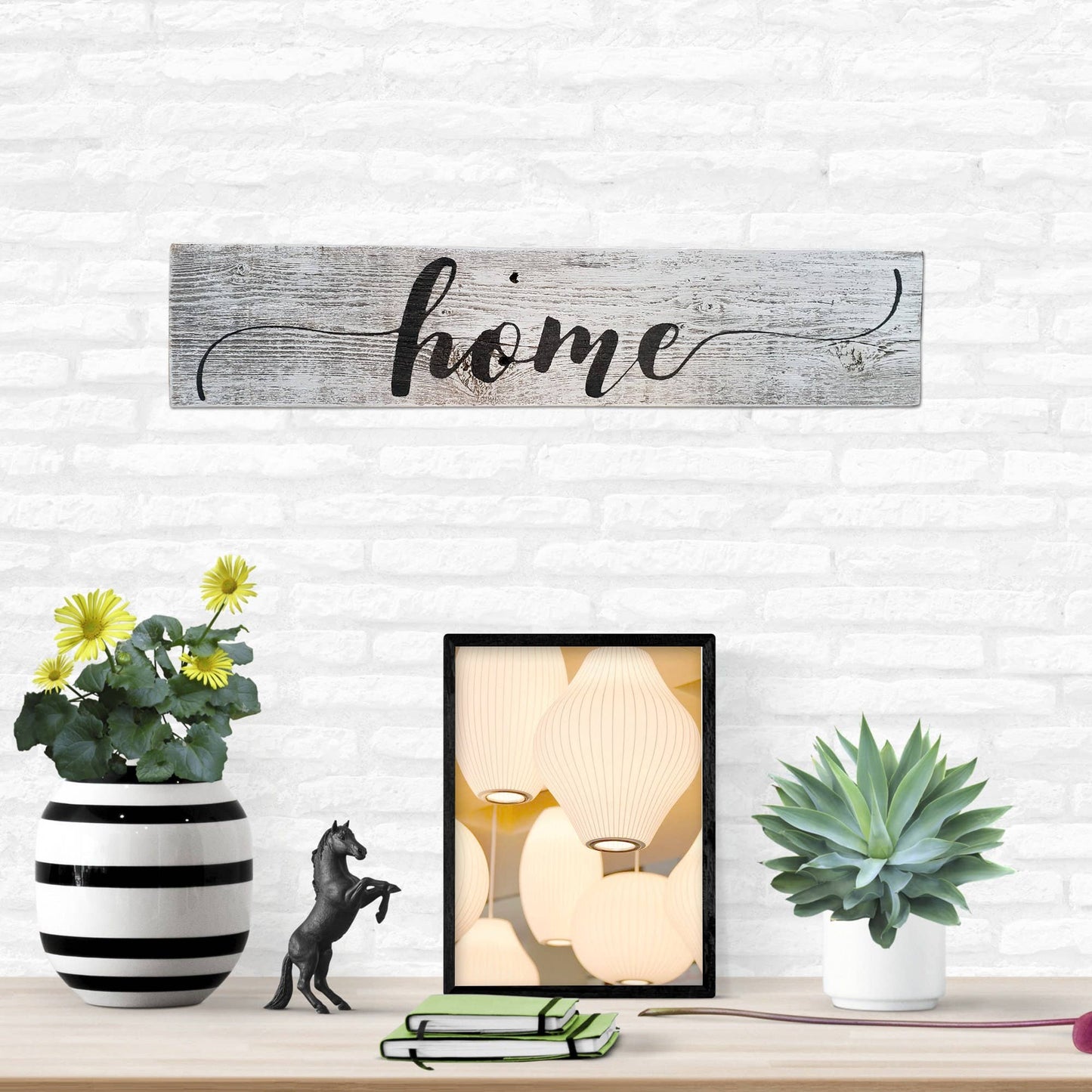 Home Sign Made From Rustic Reclaimed Wood - Farmhouse