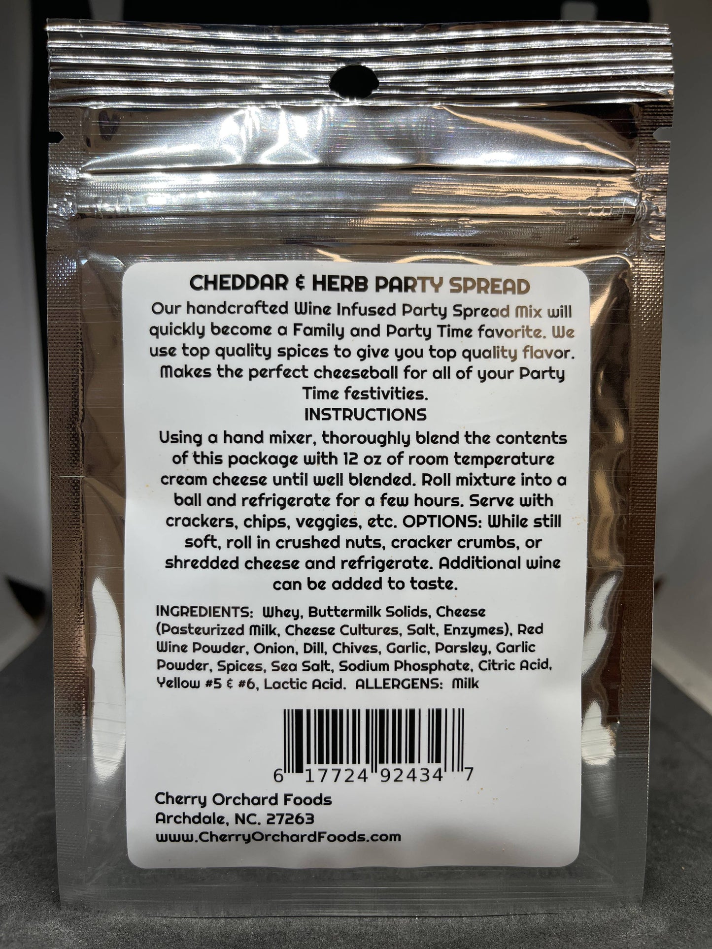 Cherry Orchard Foods Premium Packaging Infused Party Spreads