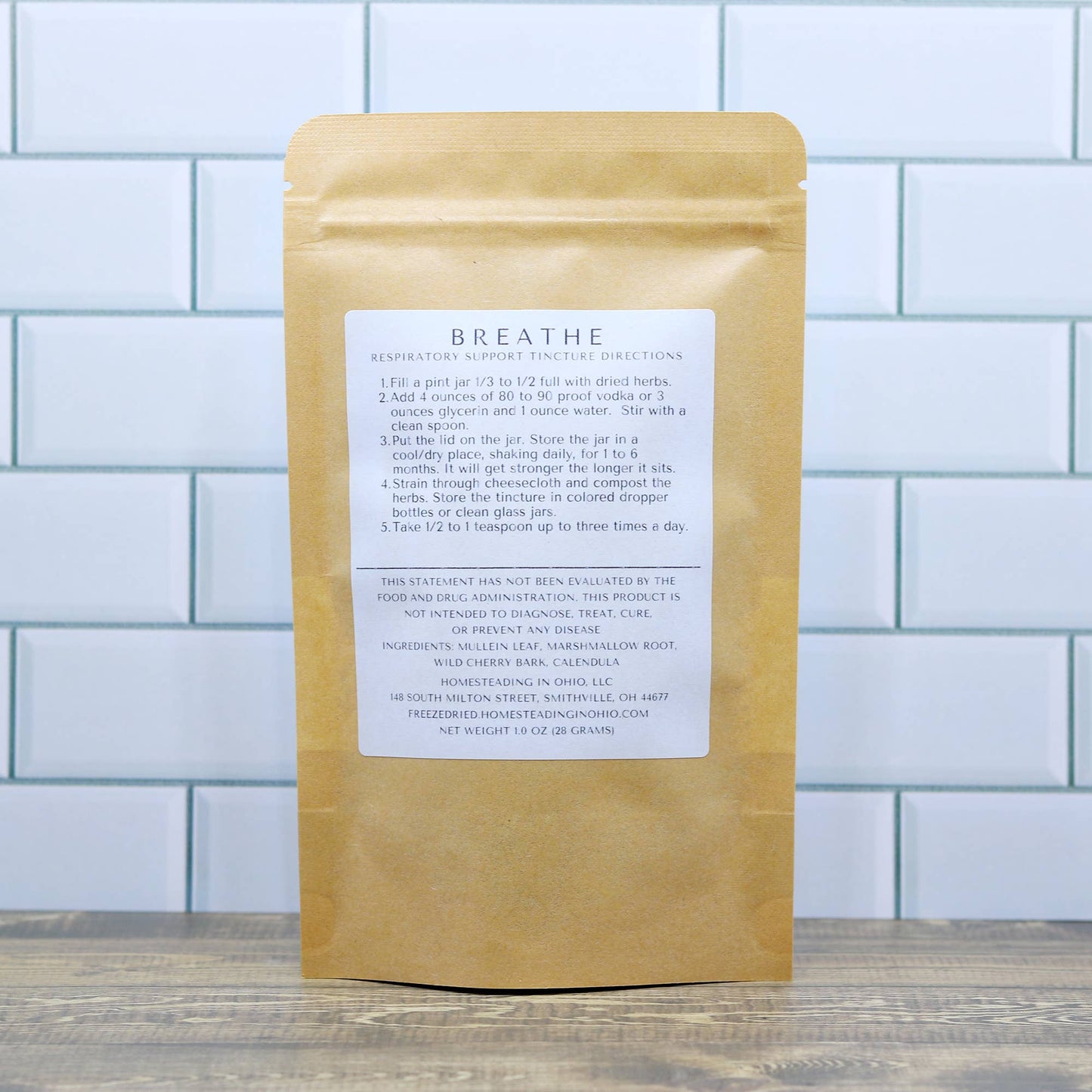 Breathe Tincture Kit DIY Respiratory Support