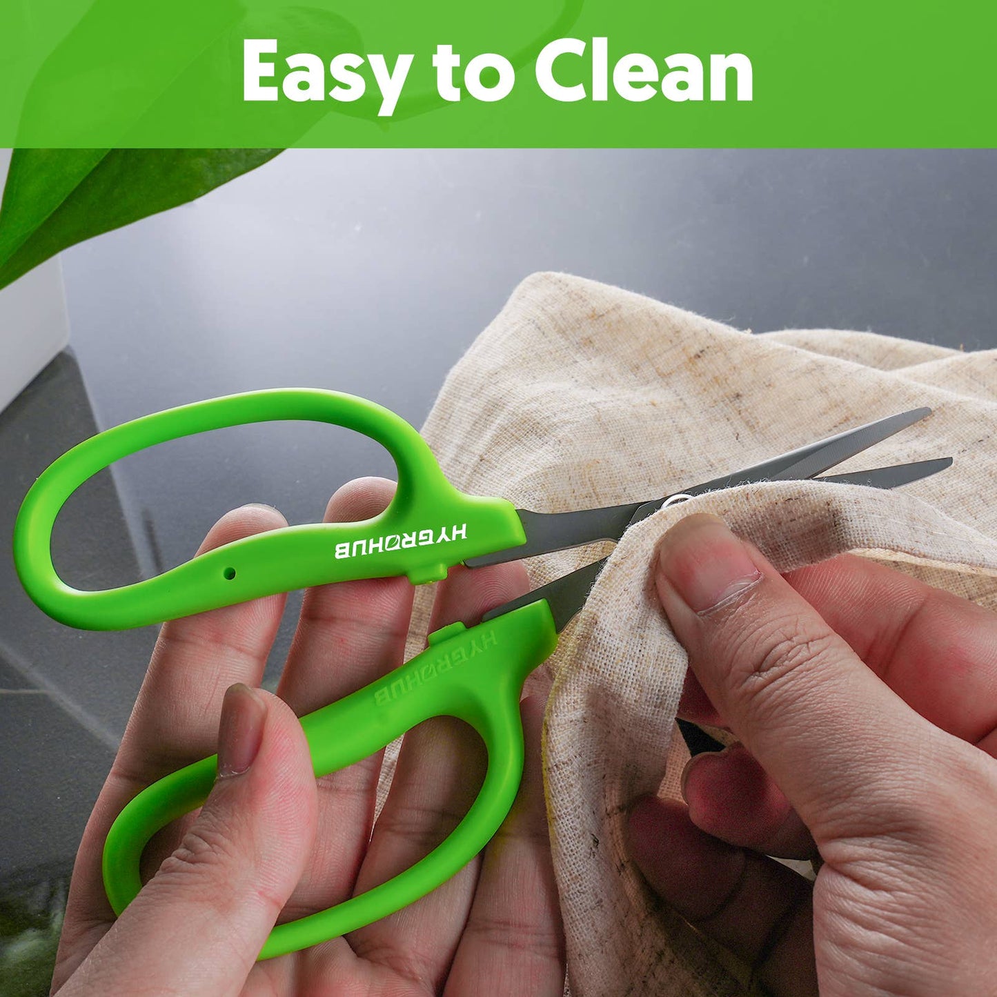 Garden Scissors Curved Non Stick Coated Blade Pruning Snips