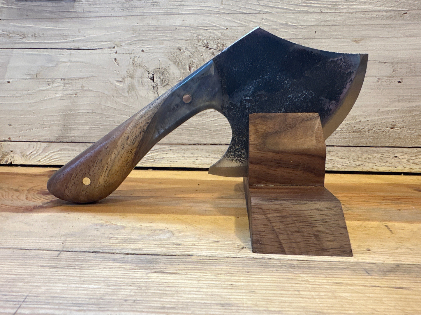 Blue Glow Resin Handle Kitchen Axe