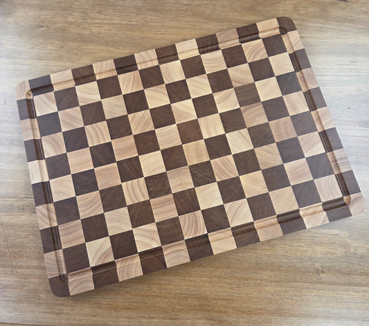 End Grain Checkered Cutting Board
