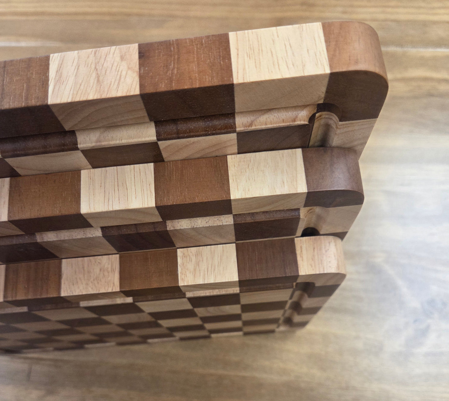 End Grain Checkered Cutting Board
