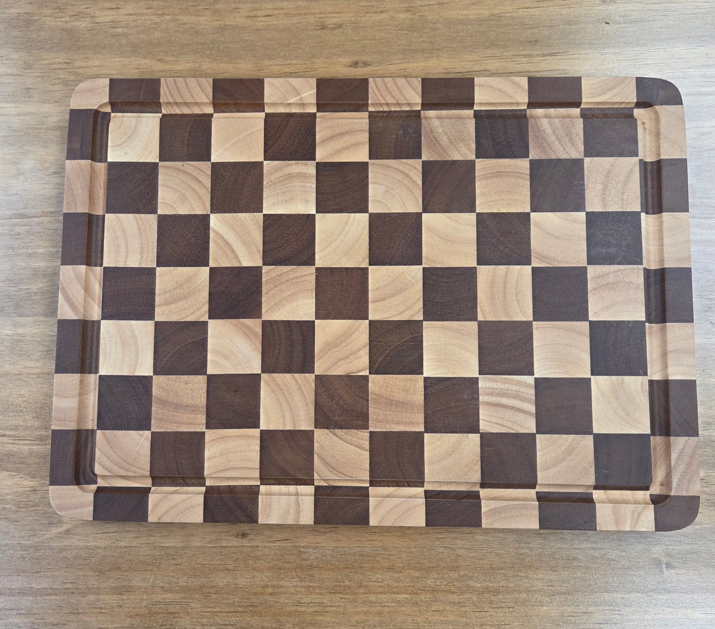 End Grain Checkered Cutting Board