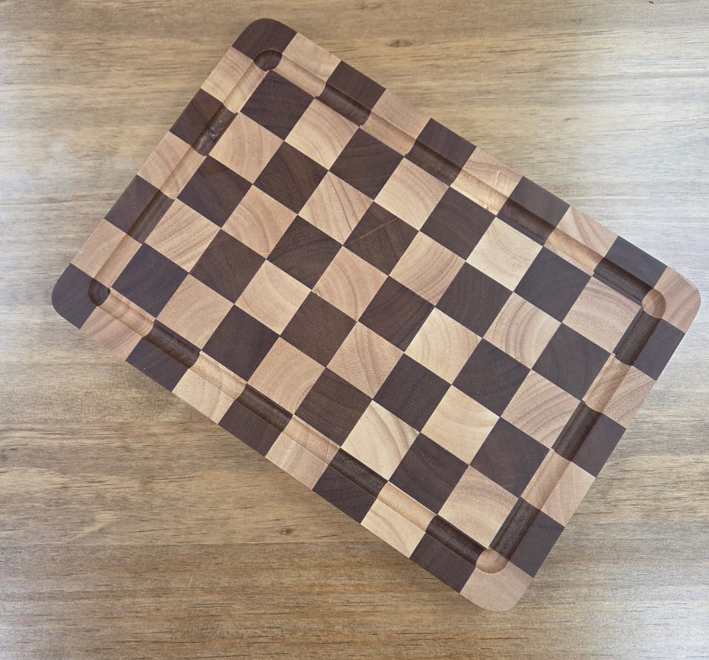 End Grain Checkered Cutting Board