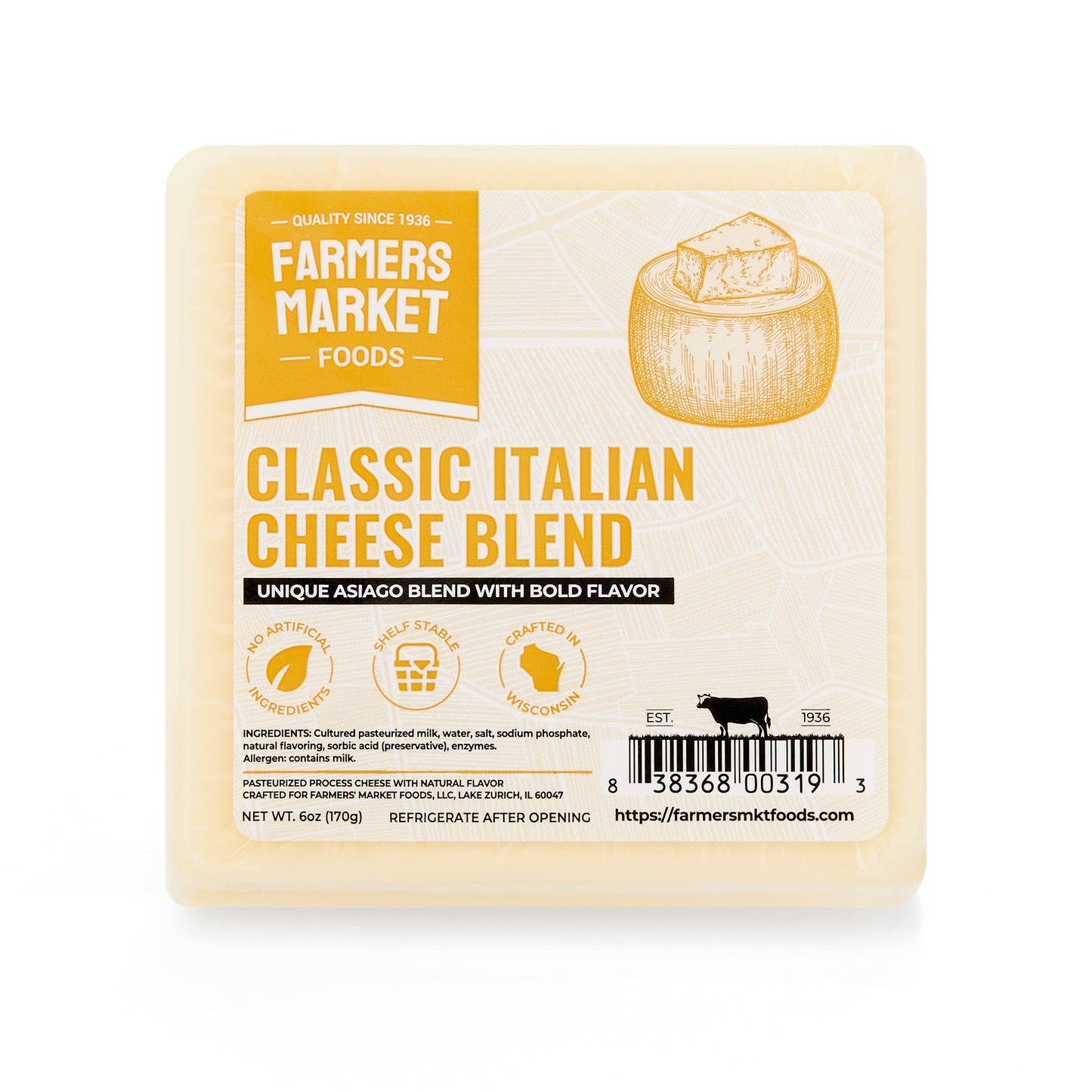 Classic Italian Cheese Blend 6oz (Shelf Stable)
