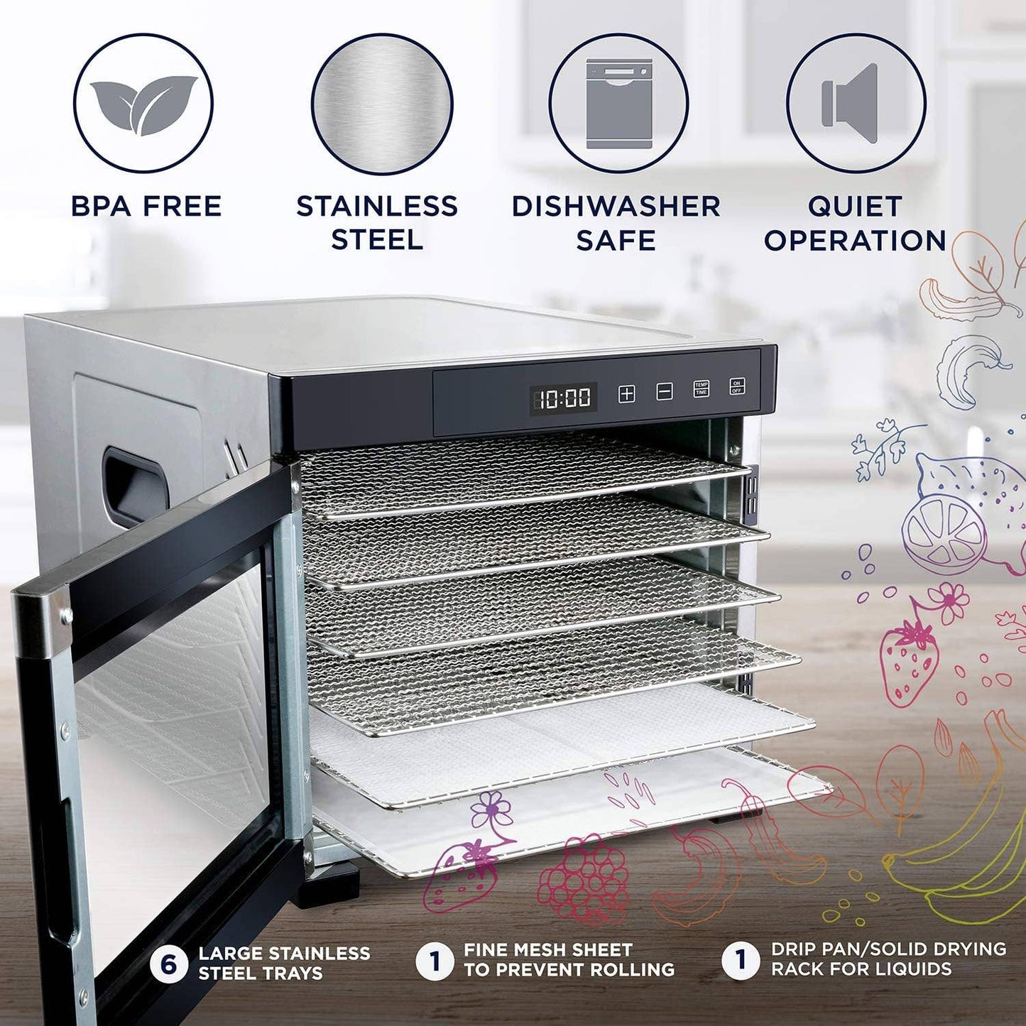 Stainless Steel Food Dehydrator
