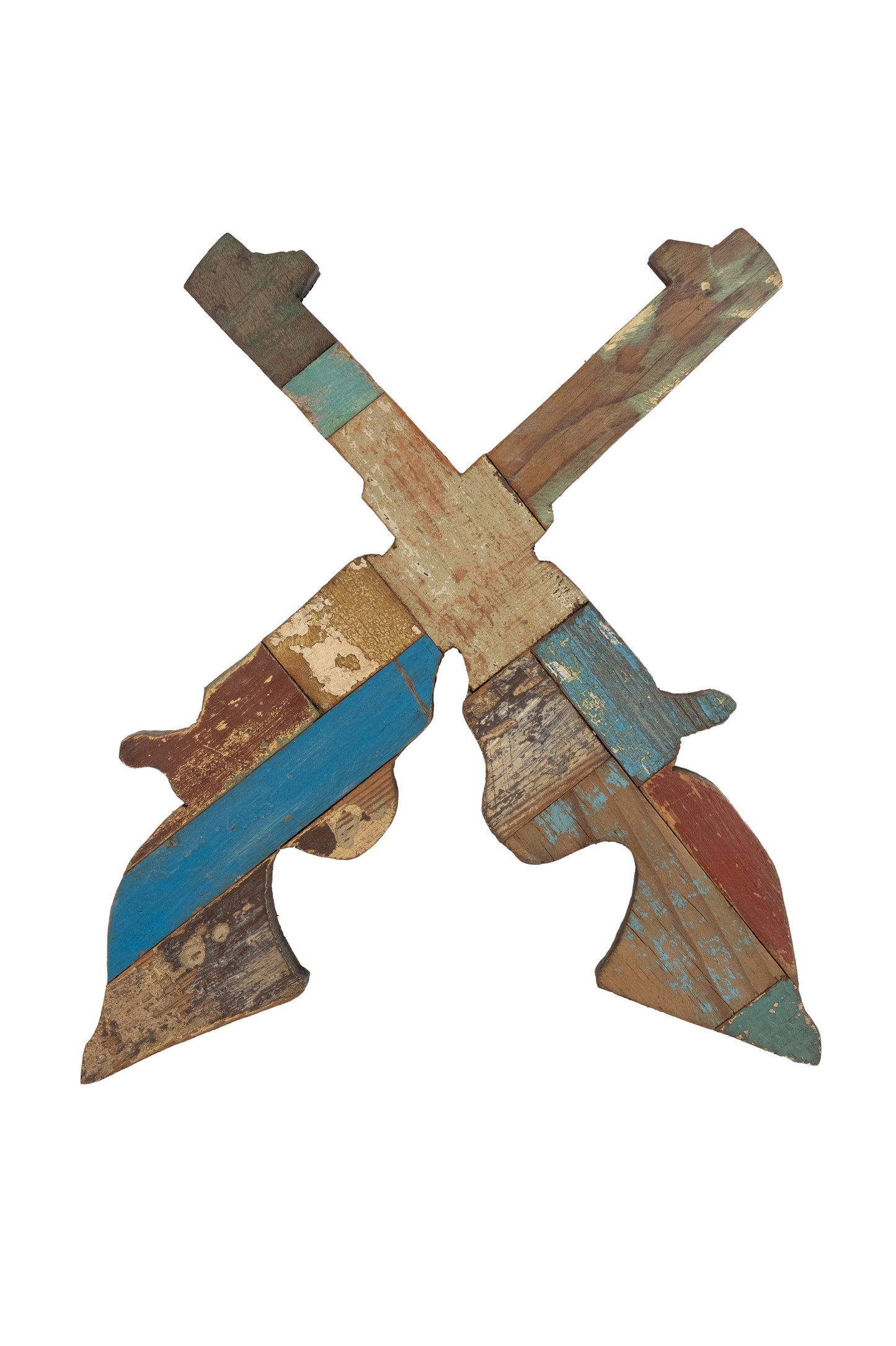 Reclaimed Wood Guns Blazing-Wall Decor