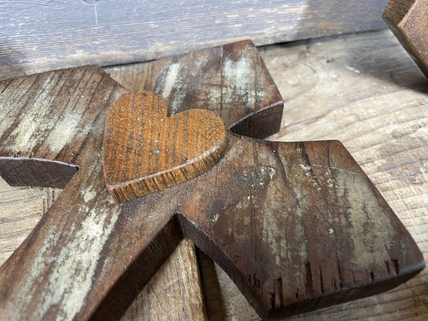 Reclaimed Wood Gothic Cross-Wall Decor