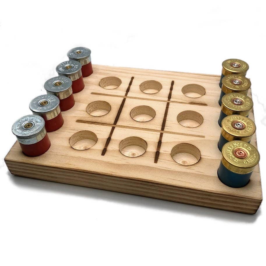 Shotgun Shell Tic Tac Toe Game, Man Cave, Bar Game
