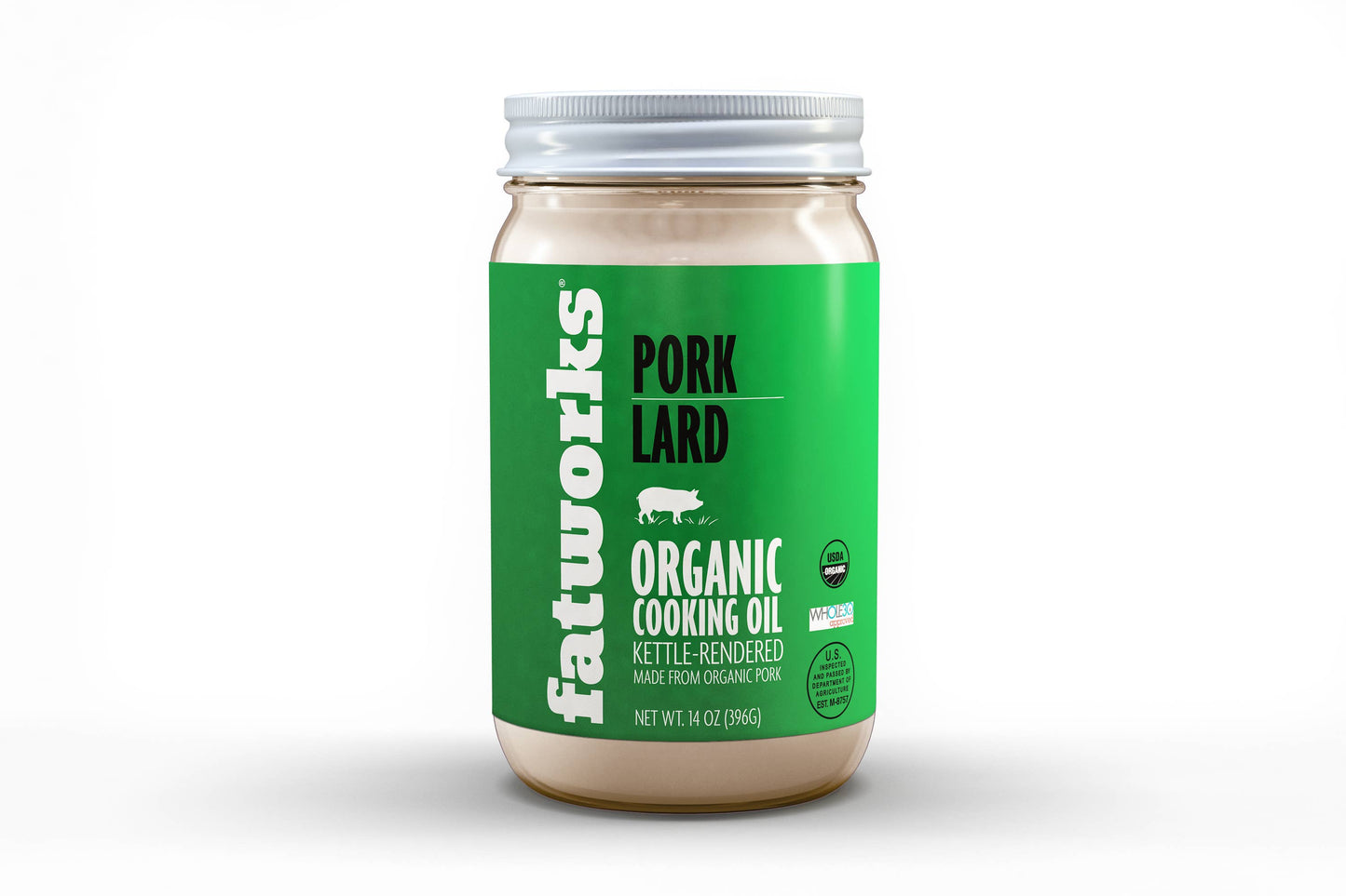 Organic Pork Lard 14 OZ