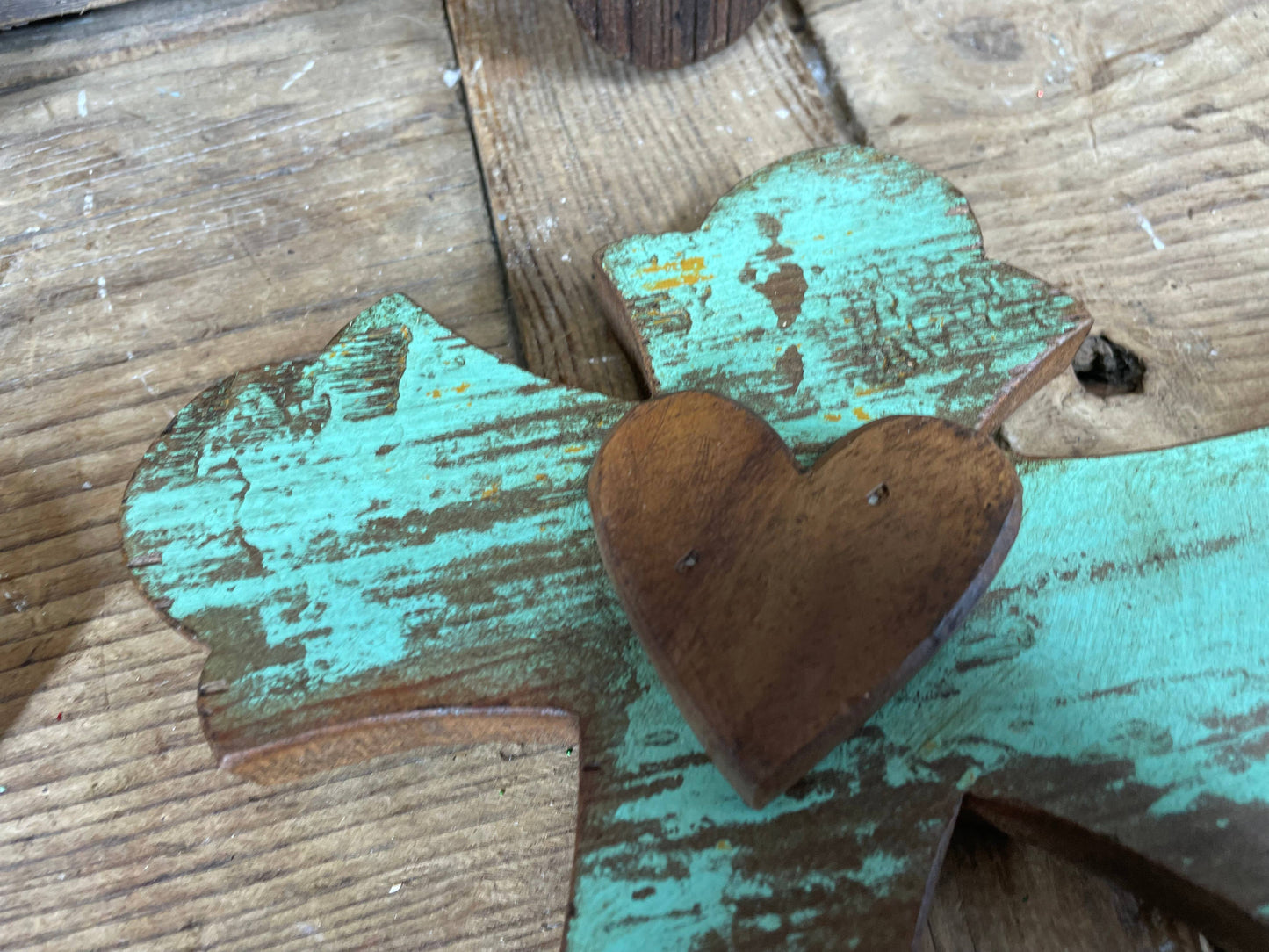 Reclaimed Wood Passion Cross-Wall Decor