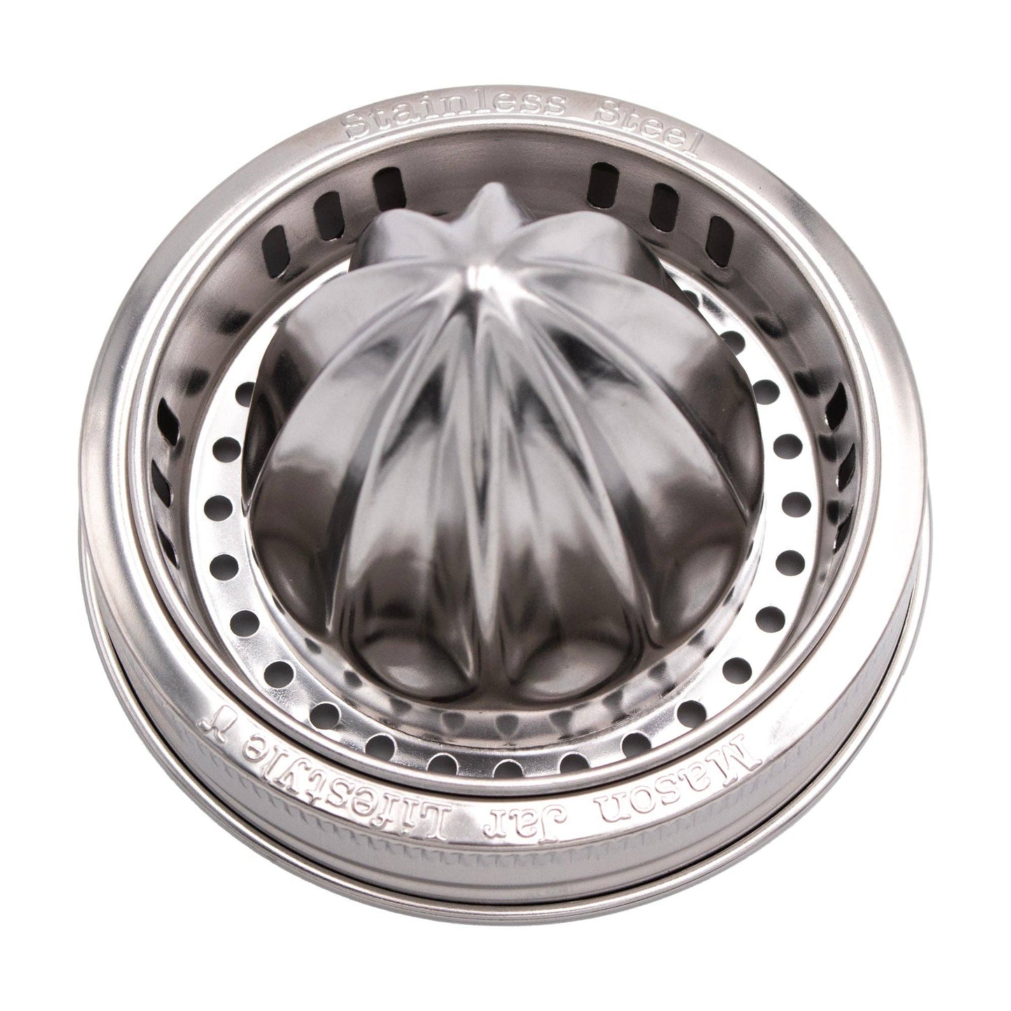 Stainless Steel Juicing Lid for Wide Mouth Mason Jars