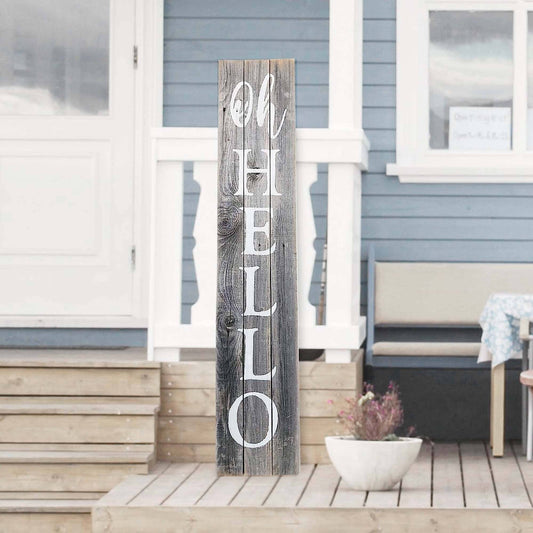 Oh Hello -Hand Painted Porch  Sign