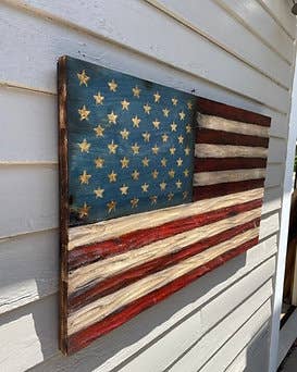Textured Wood Flag