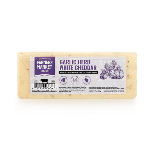 Garlic Herb White Cheddar 7oz (Shelf Stable) (24ct)