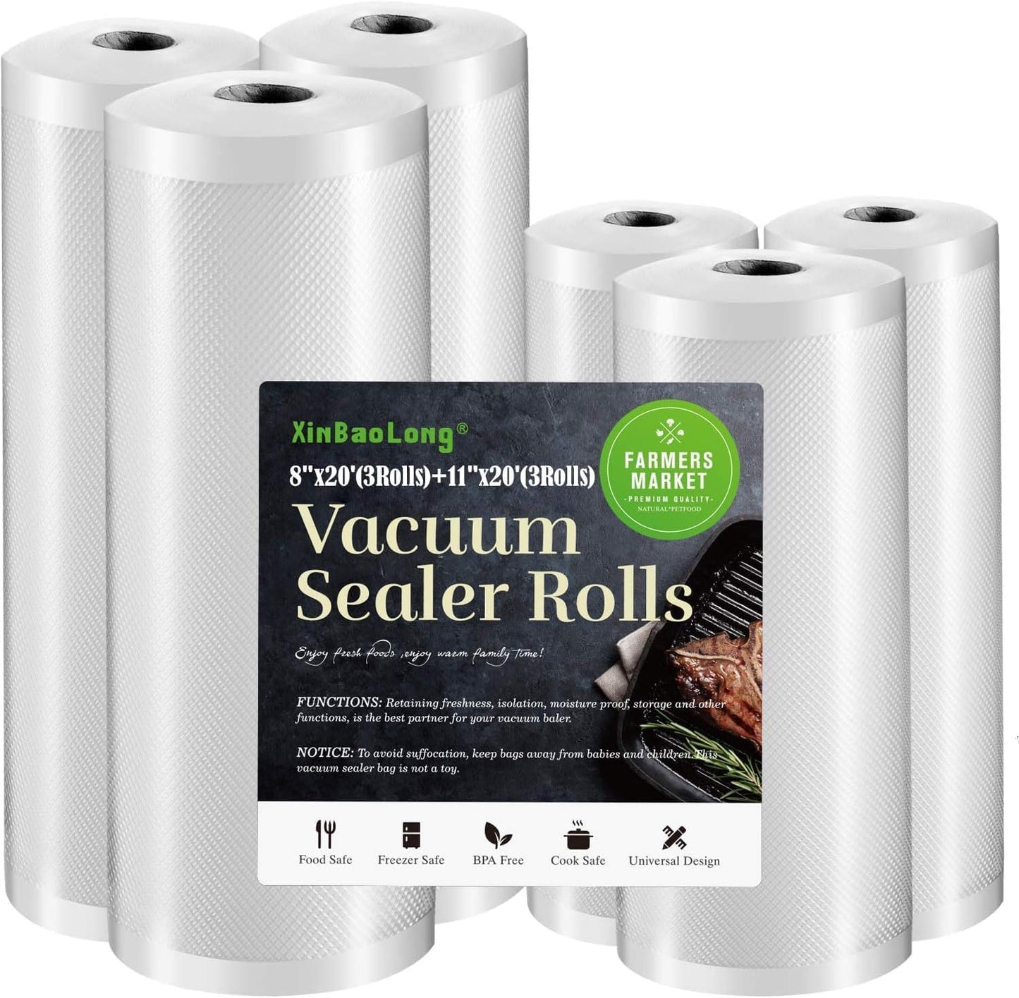 Vacuum Sealer Roll Bundle 6pk