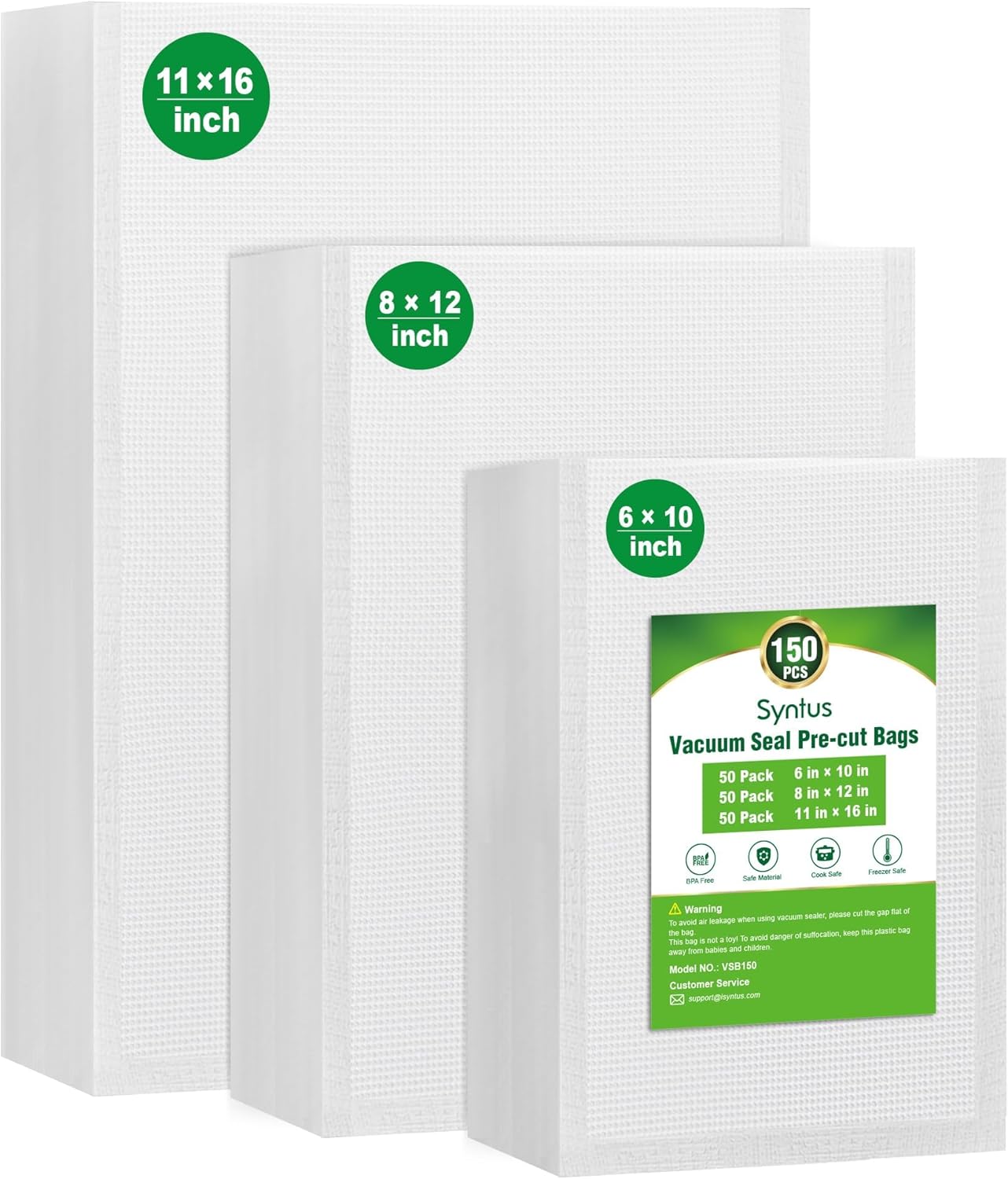 Vacuum Sealer Bag Bundle 150ct