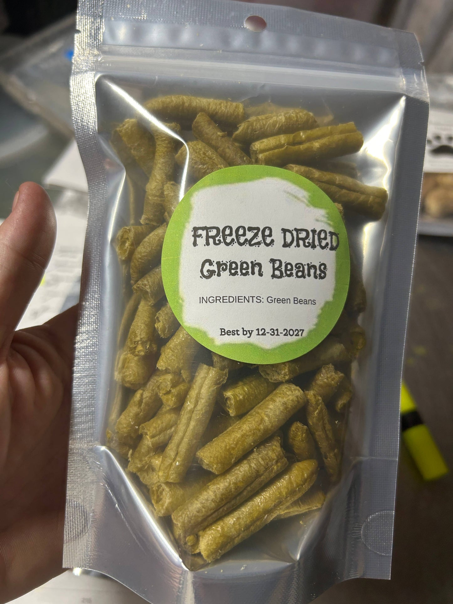 Freeze dried green beans 