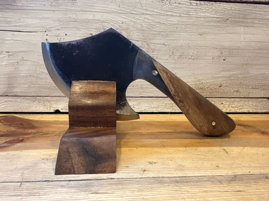 Blue Glow Resin Handle Kitchen Axe