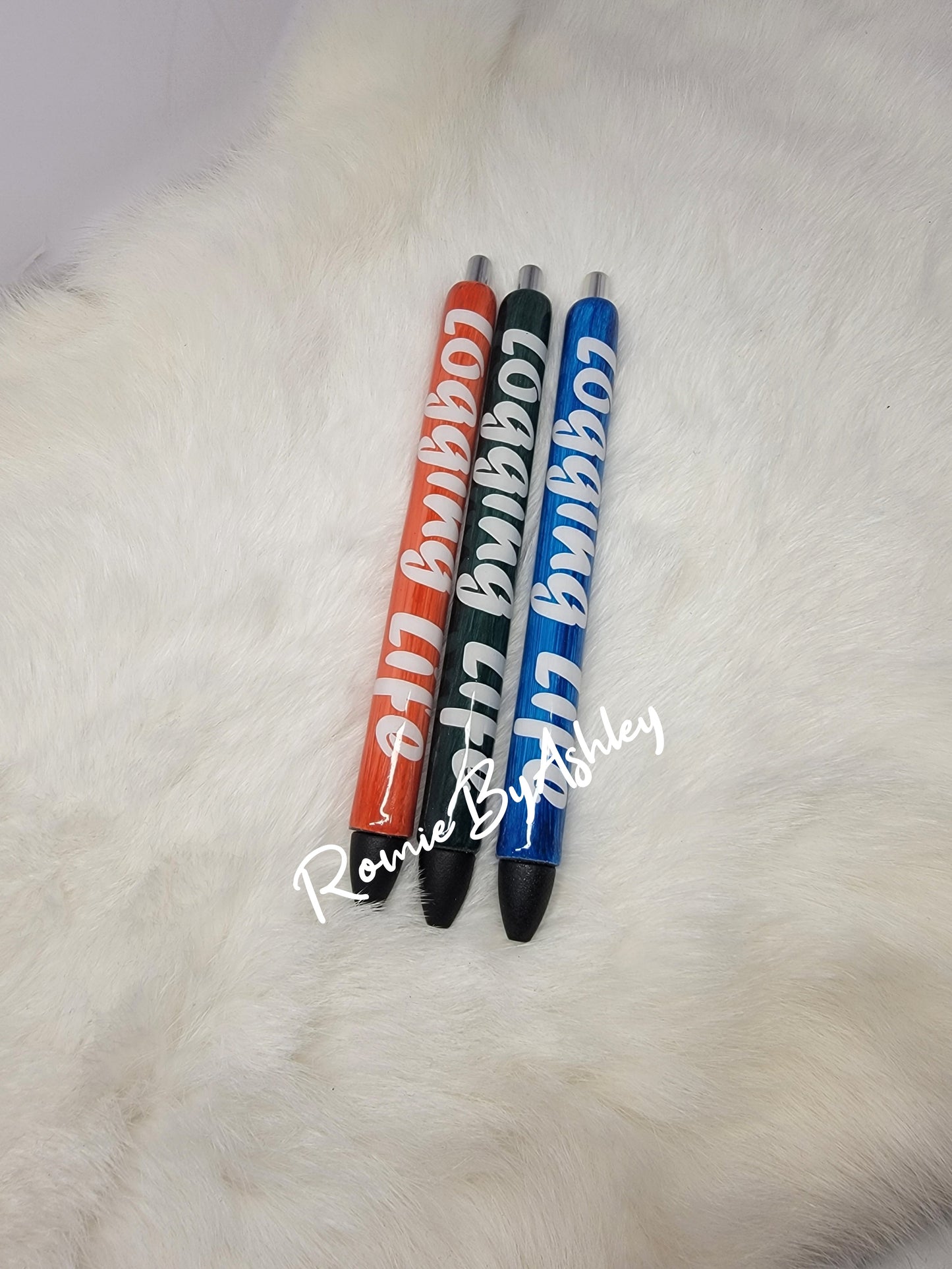 Custom glitter ink pen