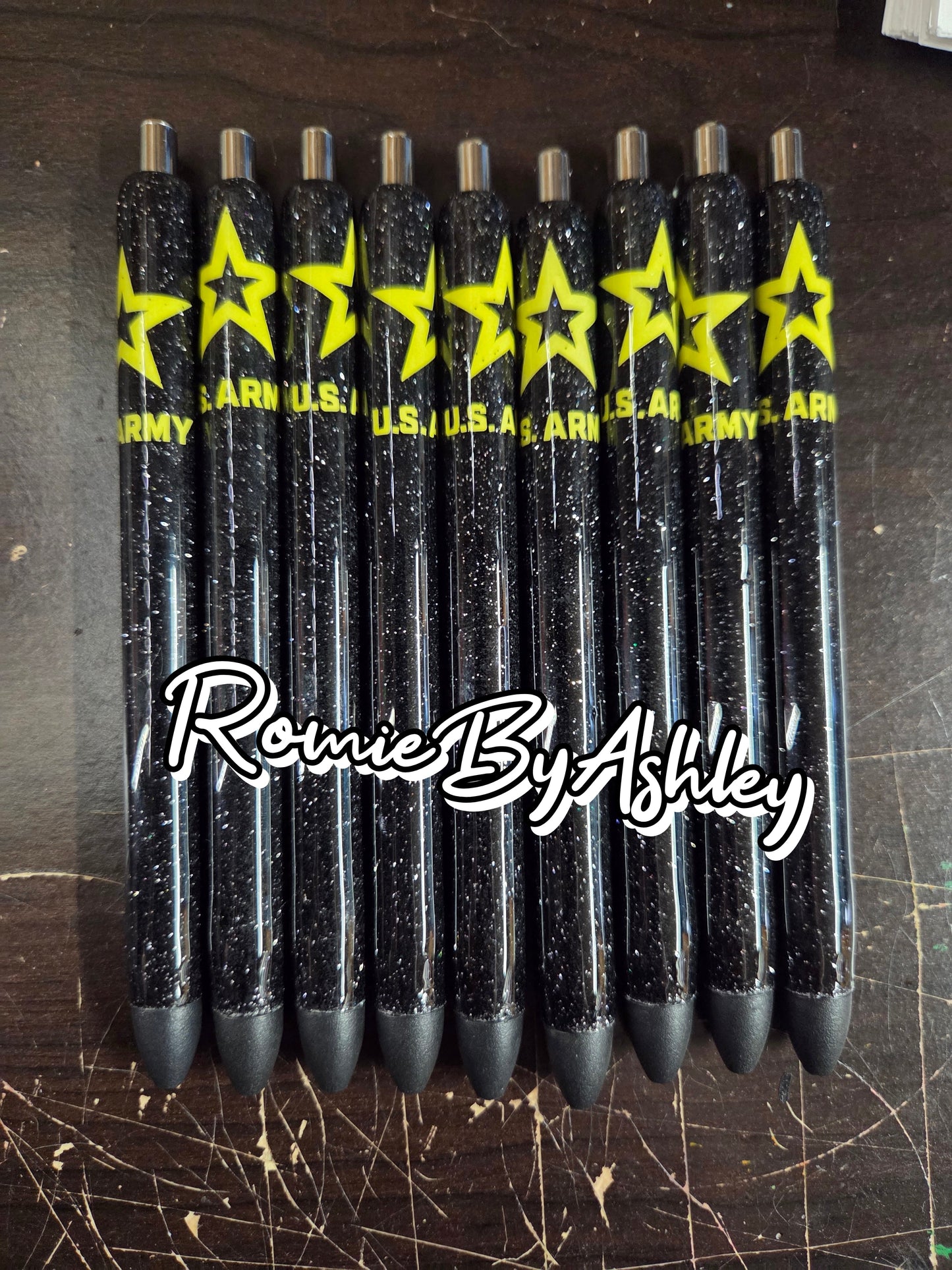 Custom glitter ink pen