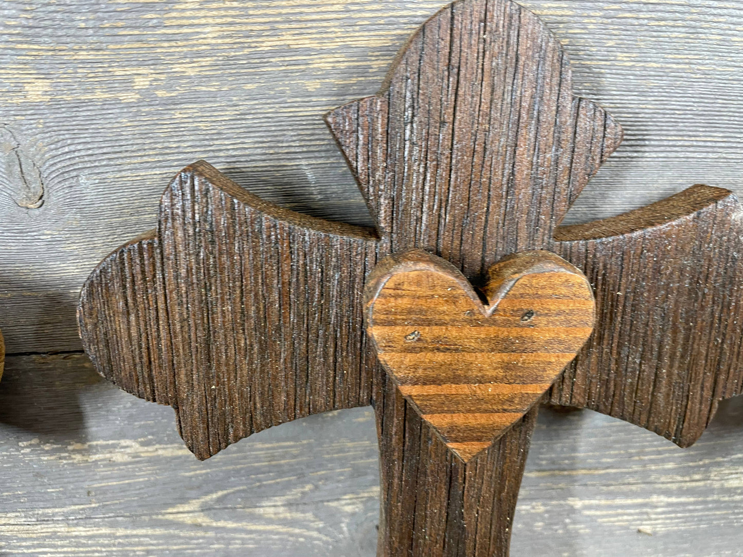 Reclaimed Wood Passion Cross-Wall Decor