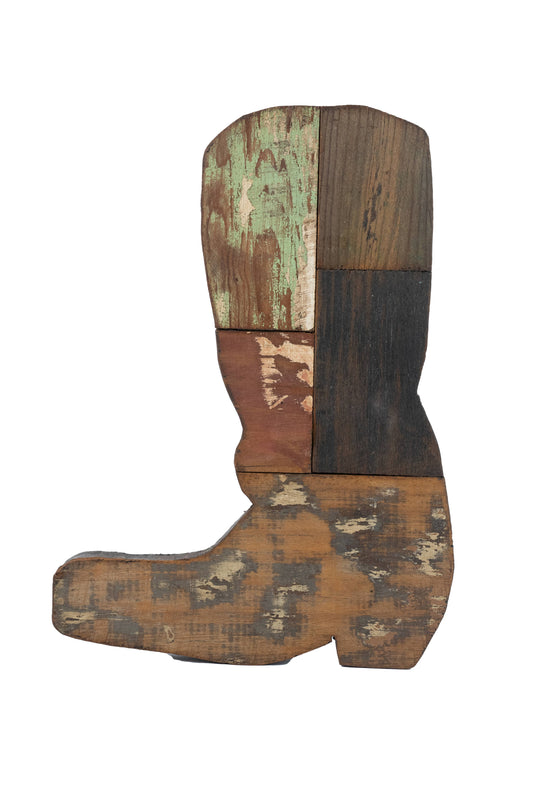 Reclaimed Wood Boot-Wall Decor