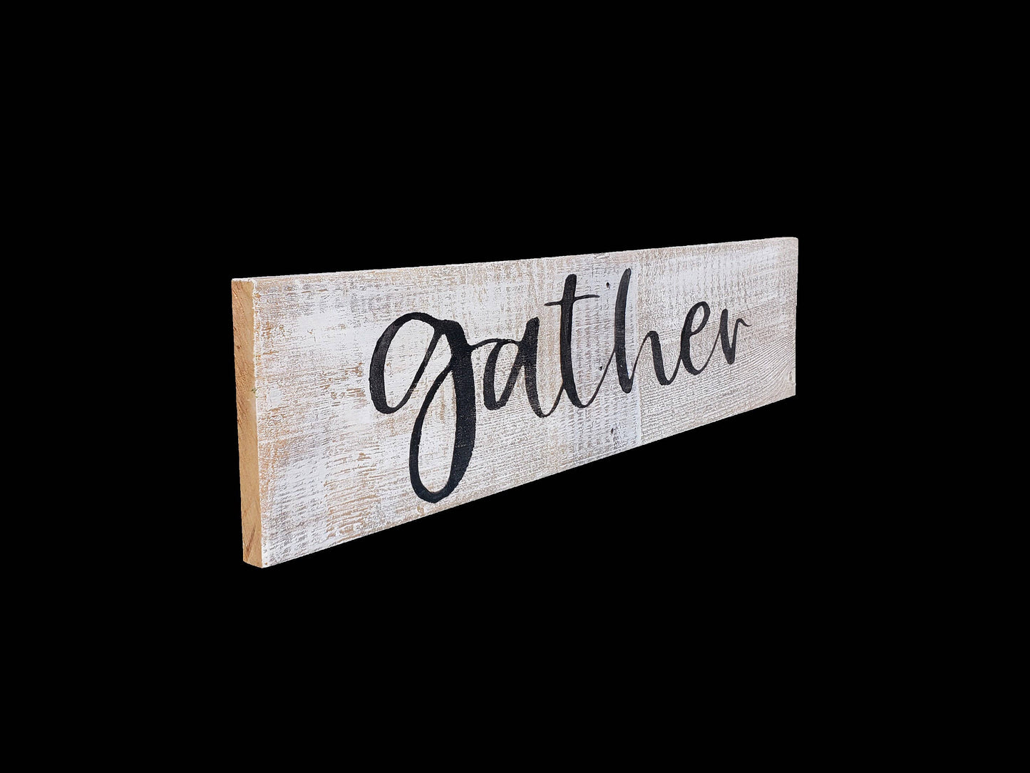 Gather Sign Made From 100% Reclaimed Wood