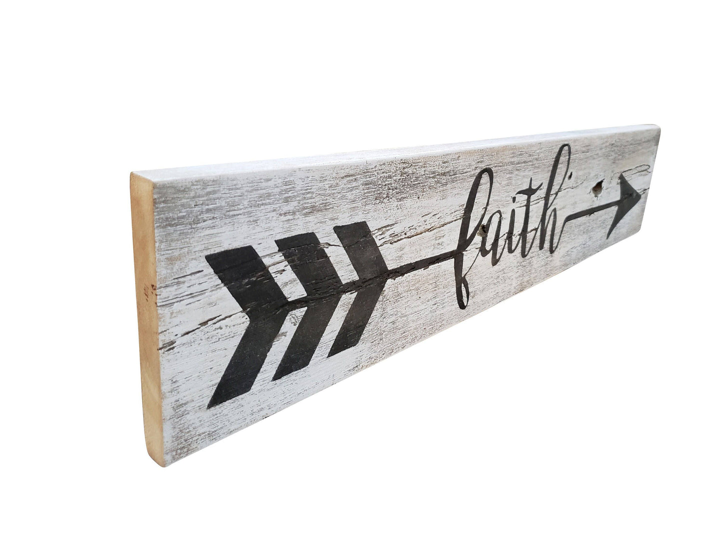 Faith Sign Rustic Reclaimed Wood - Farmhouse Style
