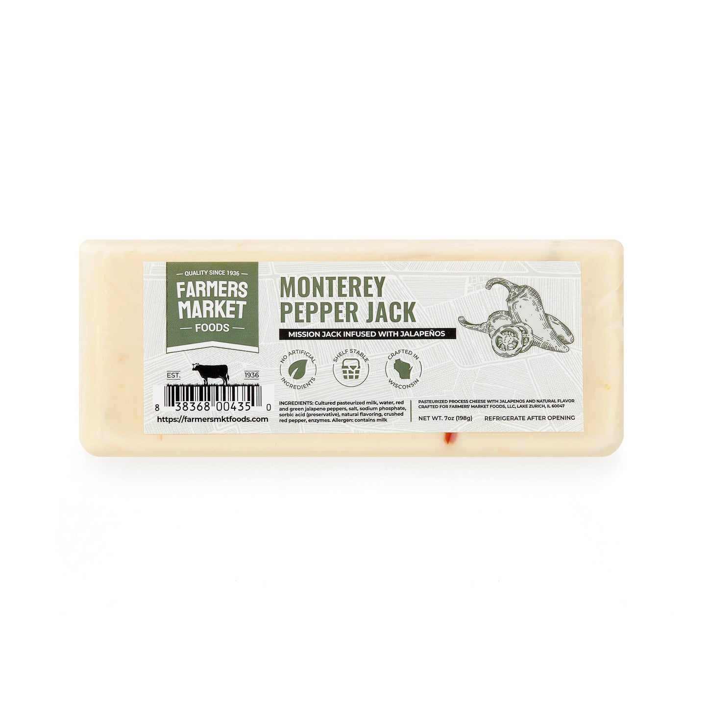 Monterey Pepper Jack Cheese 7oz (Shelf Stable) (24ct)