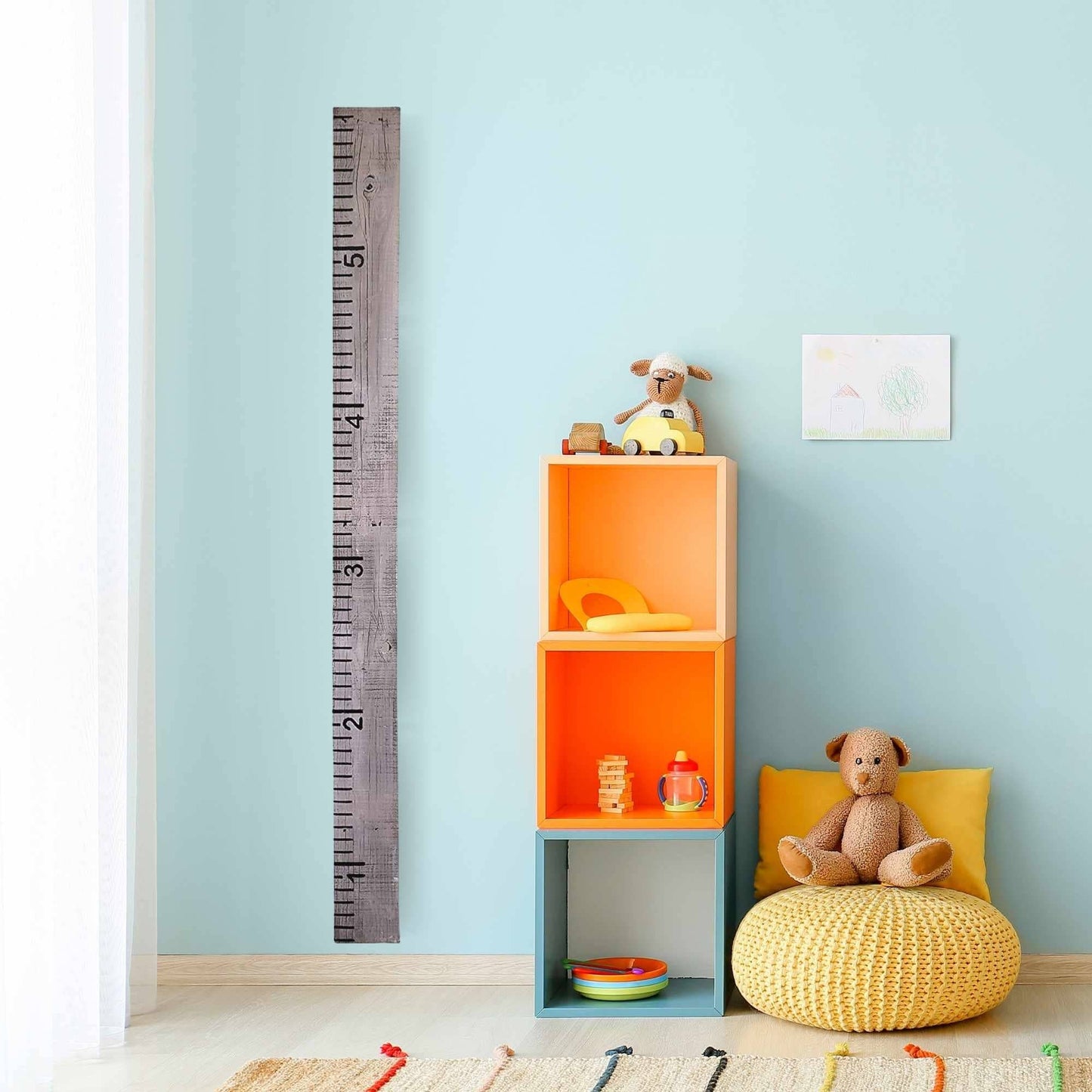 Growth Chart For Kids Made From Reclaimed Wood