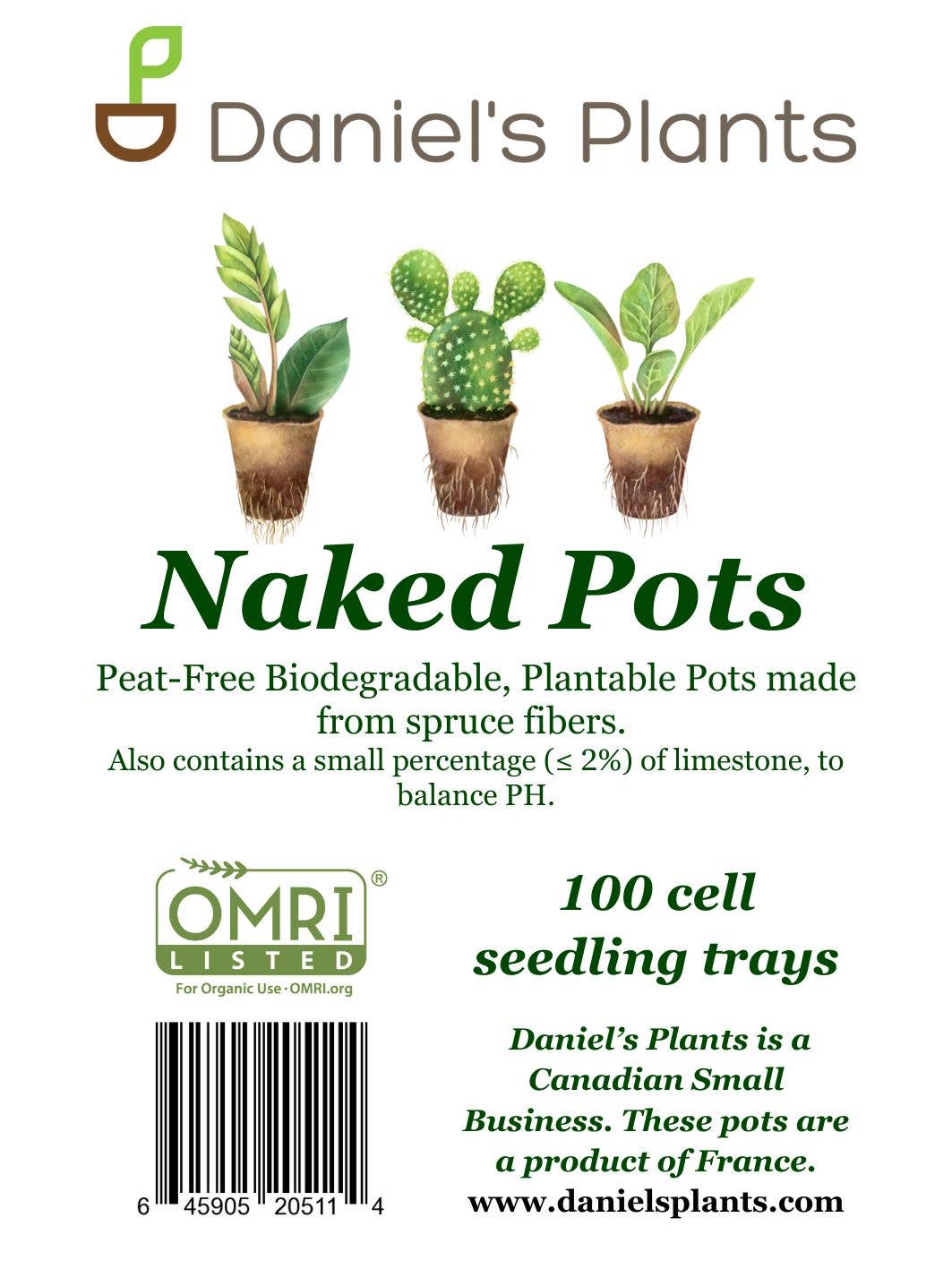 2" Plantable Seed Starter Trays