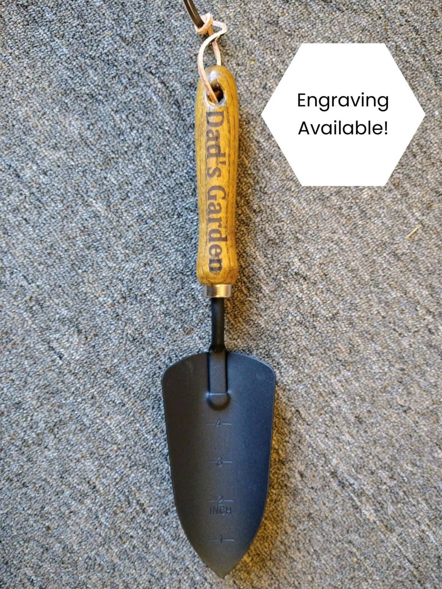 Garden Tools Set with Wooden Handles and Leather Hangs